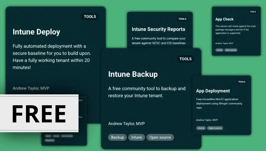 Free Intune tools